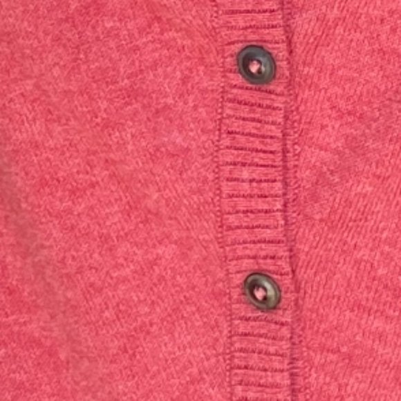 Eileen Fisher Organic Cotton Slouchy Cardigan Button Cowl Neck Barbiecore  -PS - Picture 7 of 14